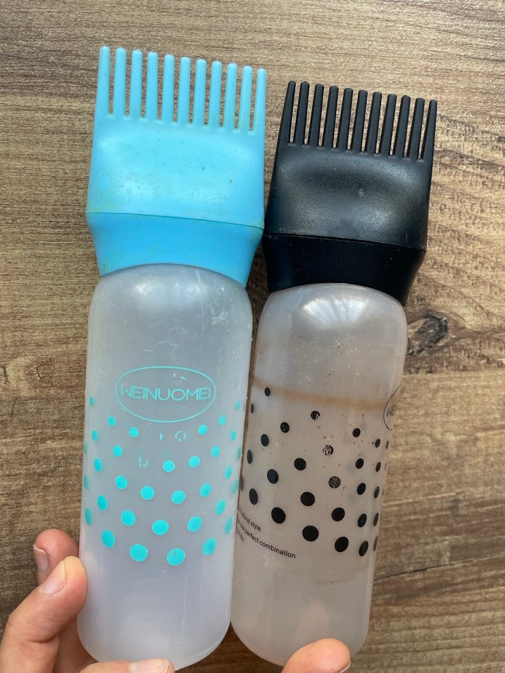 Silikon Uçlu Saç Boya Şişesi Seti - Görsel 2