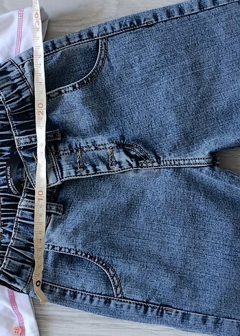 Düğmeli, normal boy kadın kot pantolon