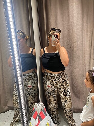 Zara leopar pantolon