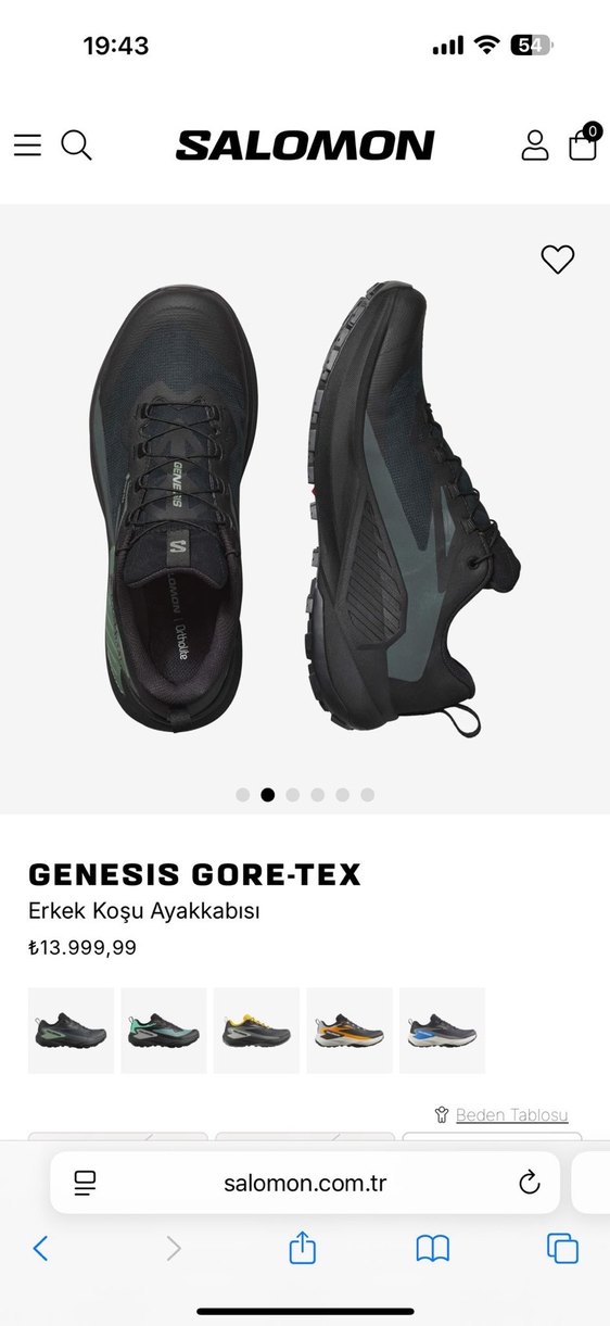 Salomon Genesis Gore-Tex Erkek Koşu Ayakkabısı - Görsel 2