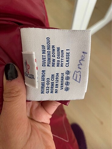 xs Beden kırmızı Renk Moncler XS mont