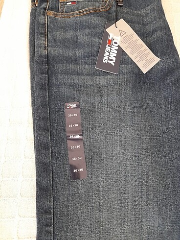 xl Beden lacivert Renk Orijinal tommy hilfiger kot pantolon