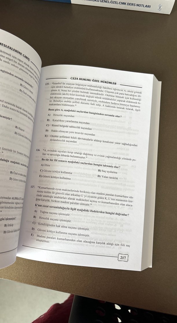 2025 Ceza Hukuku Soru Bankası - Ömer Keskinsoy - Görsel 3