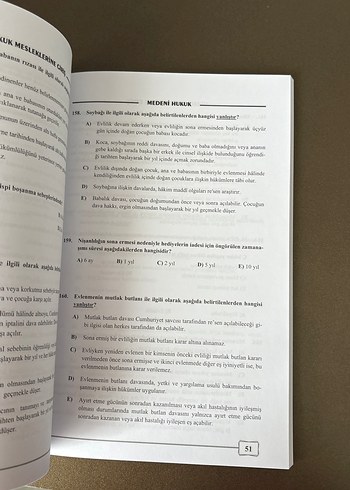 Monopol 2025 Medeni Hukuk Soru Bankası 310 Soru - Görsel 3