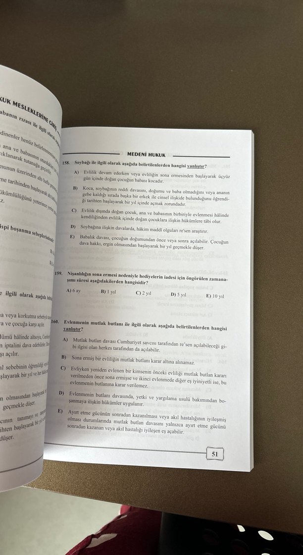 Monopol 2025 Medeni Hukuk Soru Bankası 310 Soru - Görsel 3