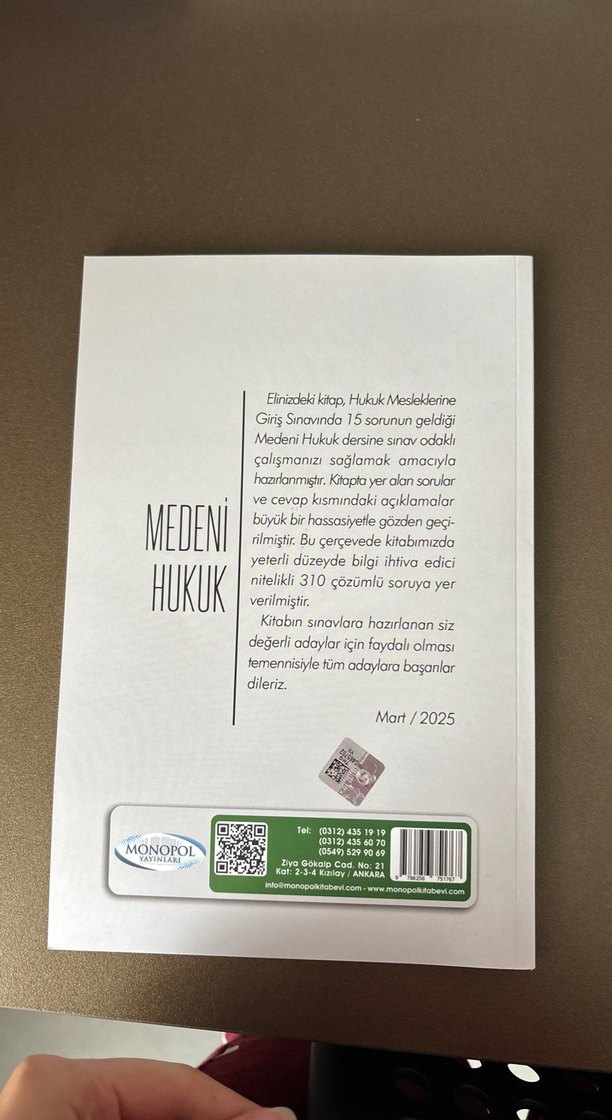 Monopol 2025 Medeni Hukuk Soru Bankası 310 Soru - Görsel 2