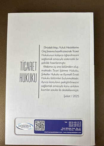 2025 HMGS Ticaret Hukuku Ders Notları - Görsel 2