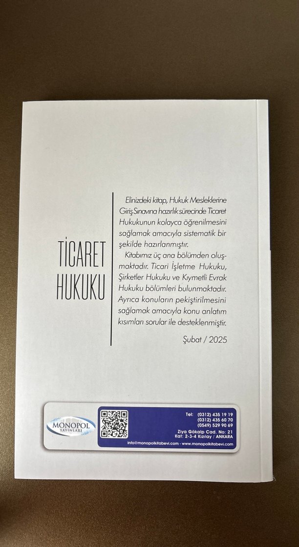 2025 HMGS Ticaret Hukuku Ders Notları - Görsel 2