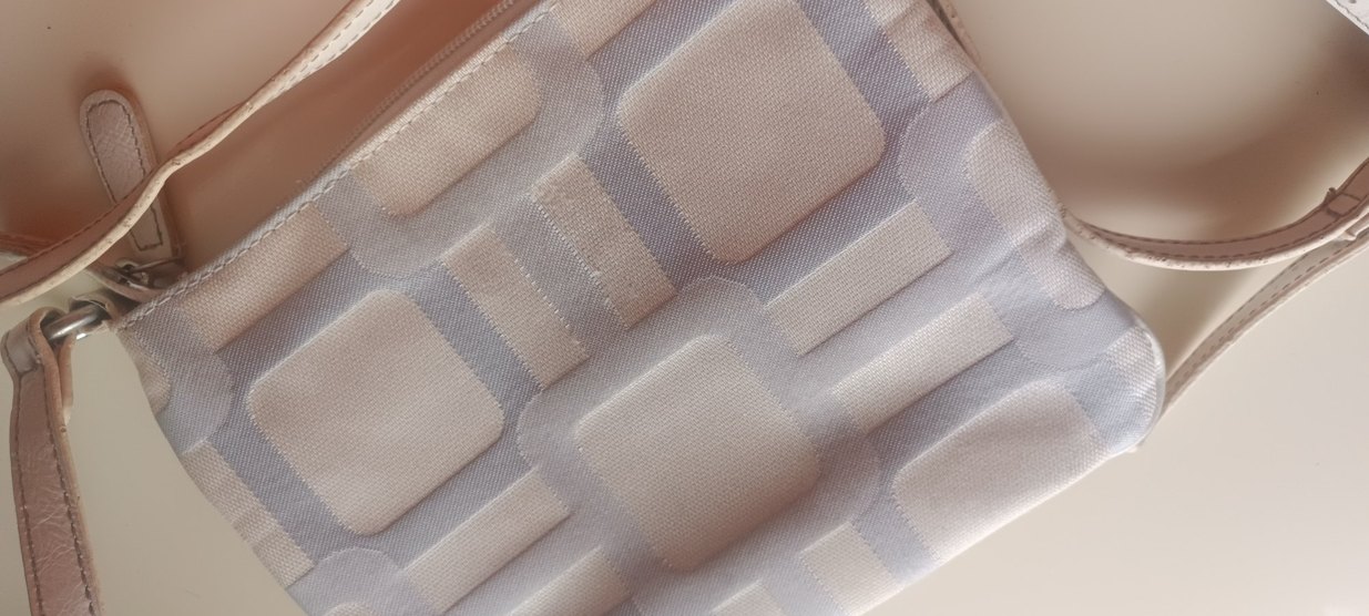 Bej Deri Kadın Çanta Fermuarlı - Görsel 3