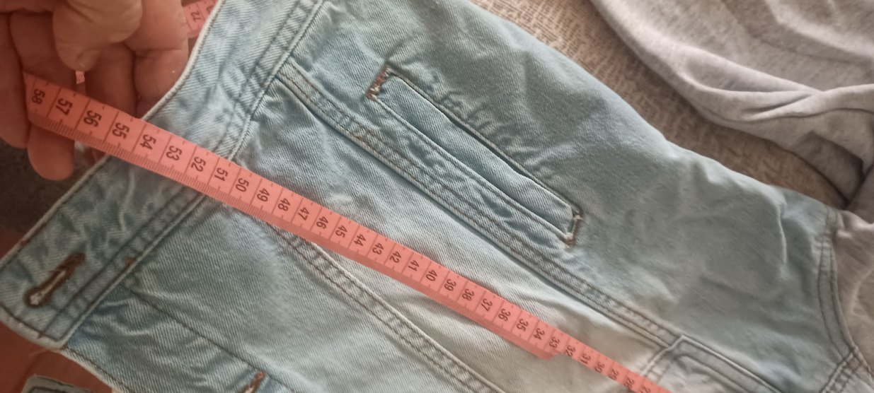 Gri Düğmeli Kadın Denim Ceket - Görsel 3
