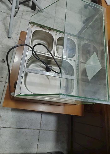 Gri Paslanmaz Çelik Yemek Isıtıcı - Görsel 2