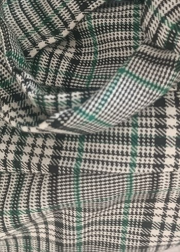 Gri Düğmeli Midi Kadın Kumaş Pantolon - Görsel 2