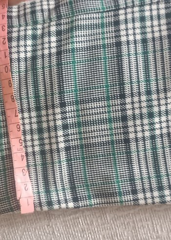 Gri Düğmeli Midi Kadın Kumaş Pantolon - Görsel 6