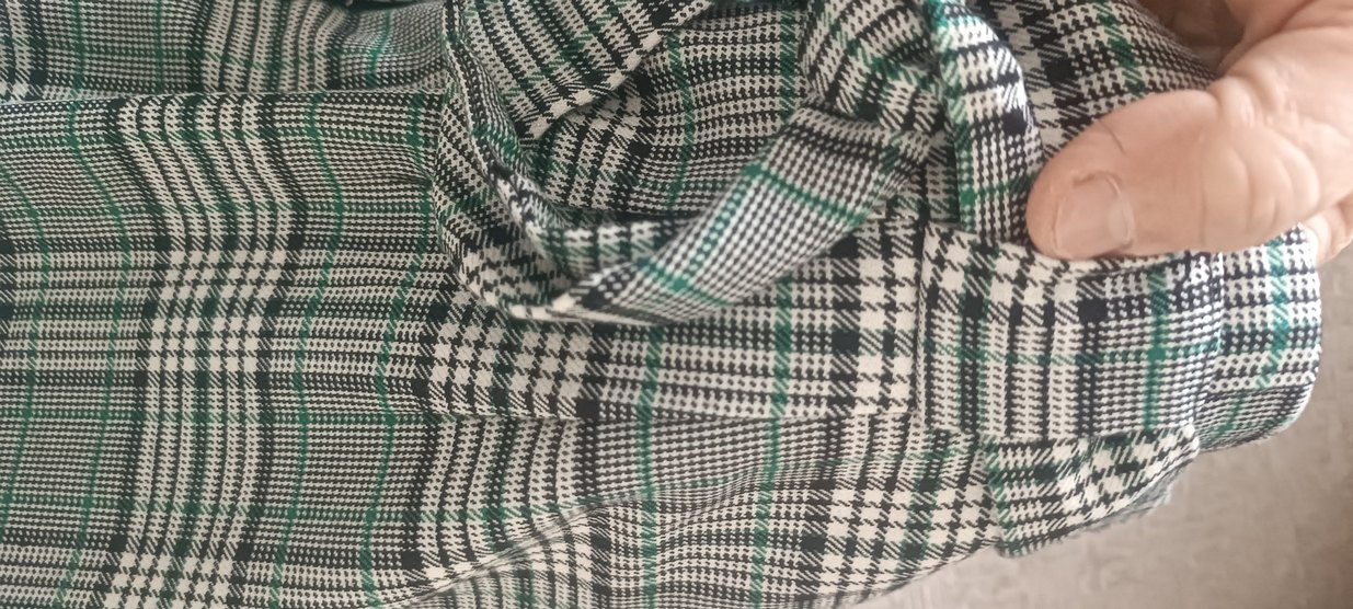 Gri Düğmeli Midi Kadın Kumaş Pantolon - Görsel 2