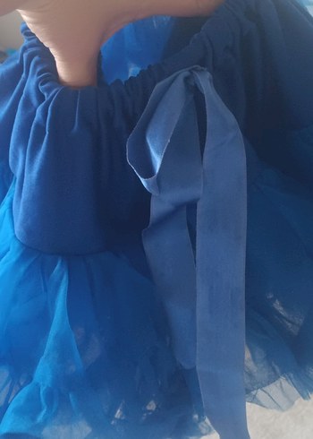 Kız Çocuk Mavi Fırfırlı Etek tutu - Görsel 4