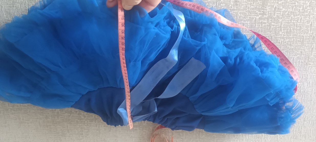 Kız Çocuk Mavi Fırfırlı Etek tutu - Görsel 2