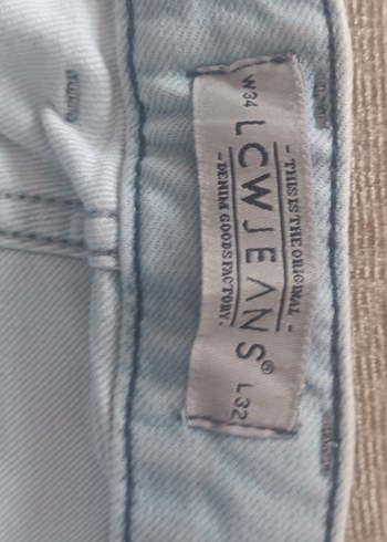 Düğmeli Pastel Bej erkek Kot Pantolon - Görsel 2