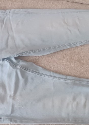 Düğmeli Pastel Bej erkek Kot Pantolon - Görsel 8