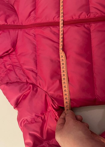 Pembe Fermuarlı Kadın Kışlık Mont - Görsel 4