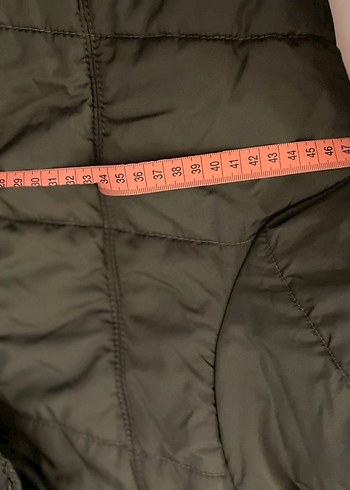 Kadın Haki Düğmeli Kışlık Ceket - Görsel 4