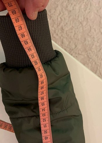 Kadın Haki Düğmeli Kışlık Ceket - Görsel 6