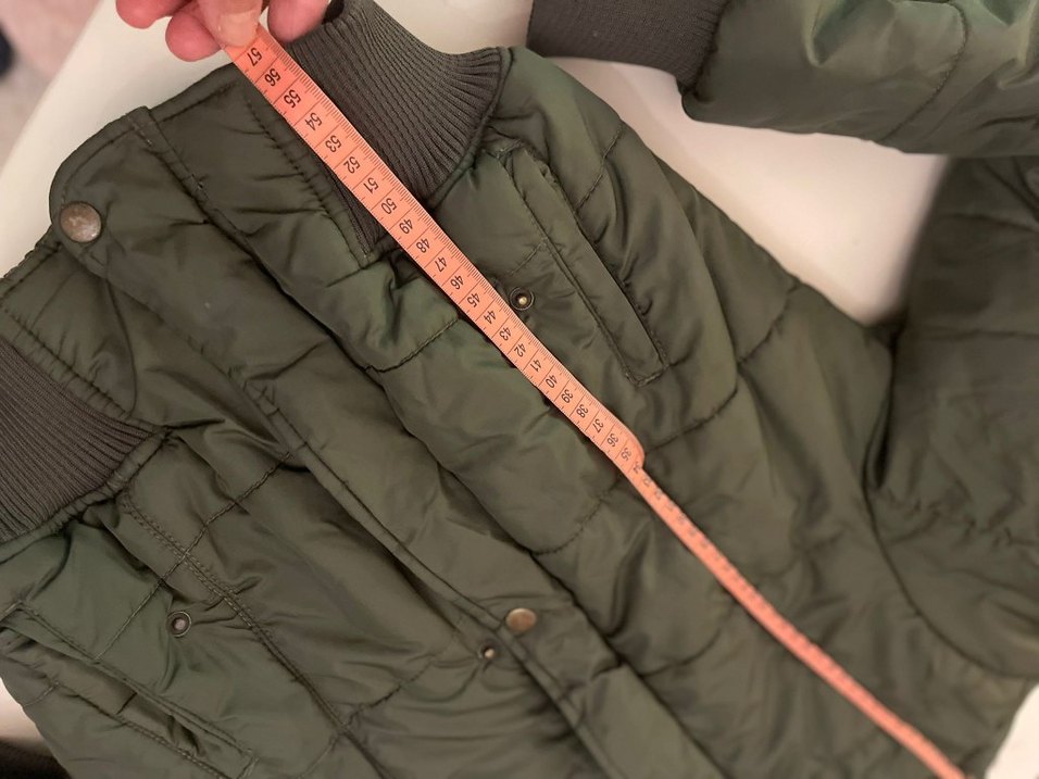 Kadın Haki Düğmeli Kışlık Ceket - Görsel 5