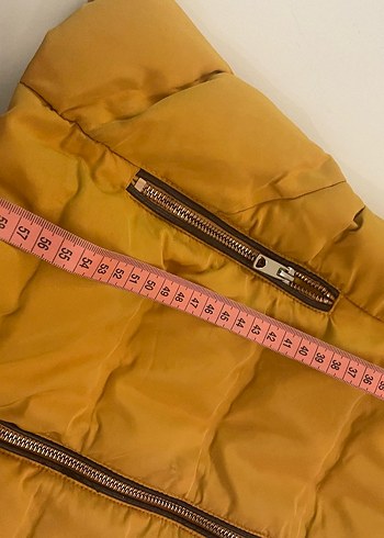 Sarı Kürklü Kadın Kışlık Mont - Görsel 4