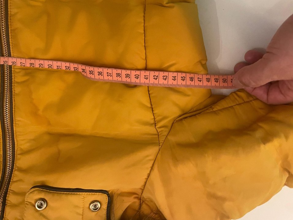 Sarı Kürklü Kadın Kışlık Mont - Görsel 5