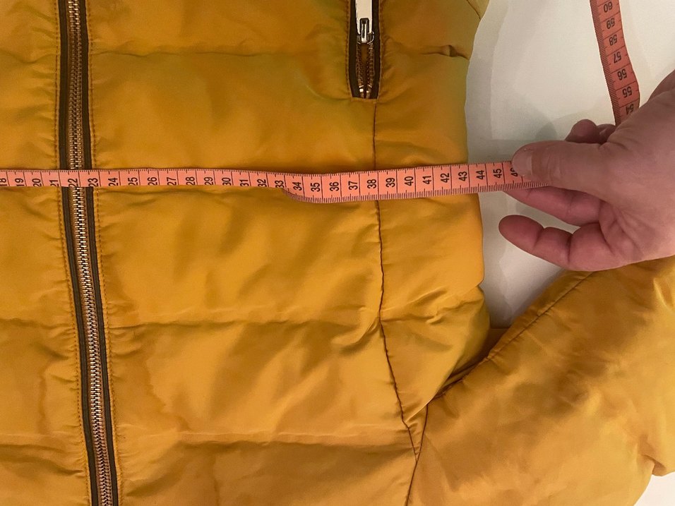 Sarı Kürklü Kadın Kışlık Mont - Görsel 2