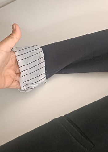 38 Beden Kadın Siyah Midi Blazer Ceket