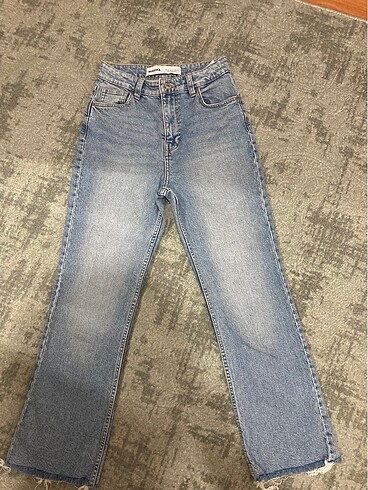 Bershka Bershka Crop Straıght Paça Jean