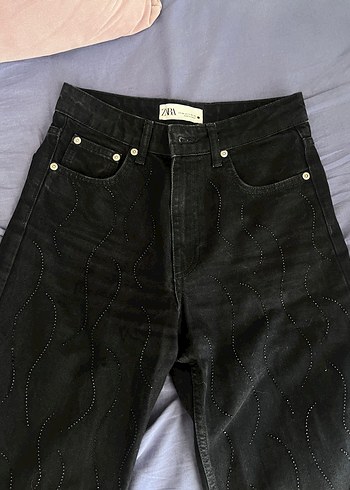 Zara taşlı pantolon