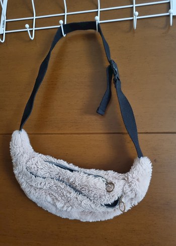Pudra Fermuarlı Yumuşak Kumaşlı Bel Çantası