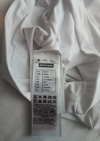 Çocuk Beyaz Baskılı Güneş Koruyucu Mayo - Görsel 8