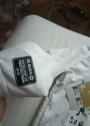 Çocuk Beyaz Baskılı Güneş Koruyucu Mayo - Görsel 3