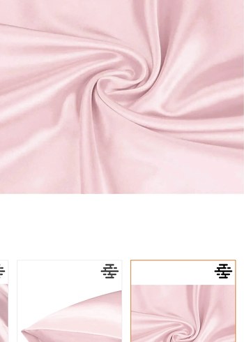 Pembe Saten Yastık Kılıfı 2'li Set - Görsel 5