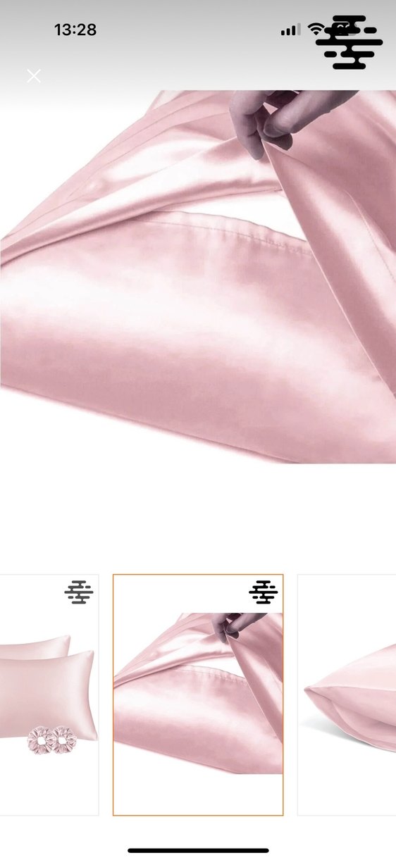 Pembe Saten Yastık Kılıfı 2'li Set - Görsel 3