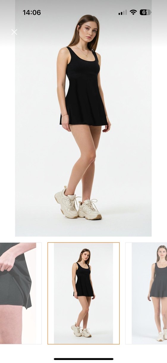 Siyah Mini Strappy Fit Kadın Mayo - Görsel 4