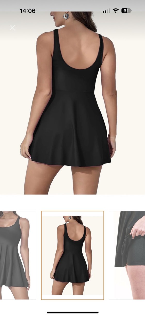 Siyah Mini Strappy Fit Kadın Mayo - Görsel 2