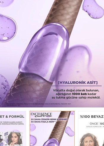 L'Oréal Excellence Saç Boyası 5.11 Açık Kahve - Görsel 4