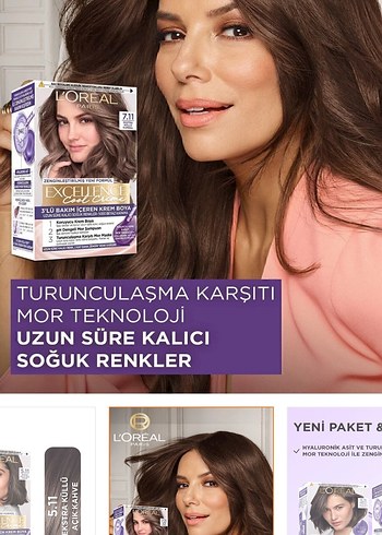 L'Oréal Excellence Saç Boyası 5.11 Açık Kahve - Görsel 2