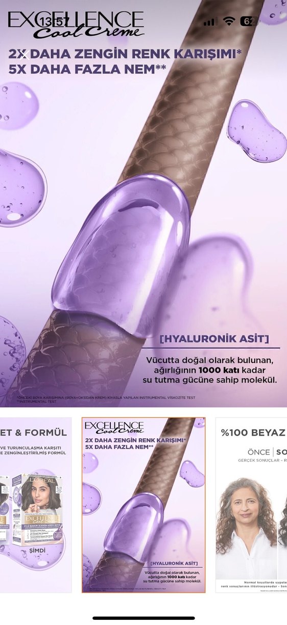 L'Oréal Excellence Saç Boyası 5.11 Açık Kahve - Görsel 4
