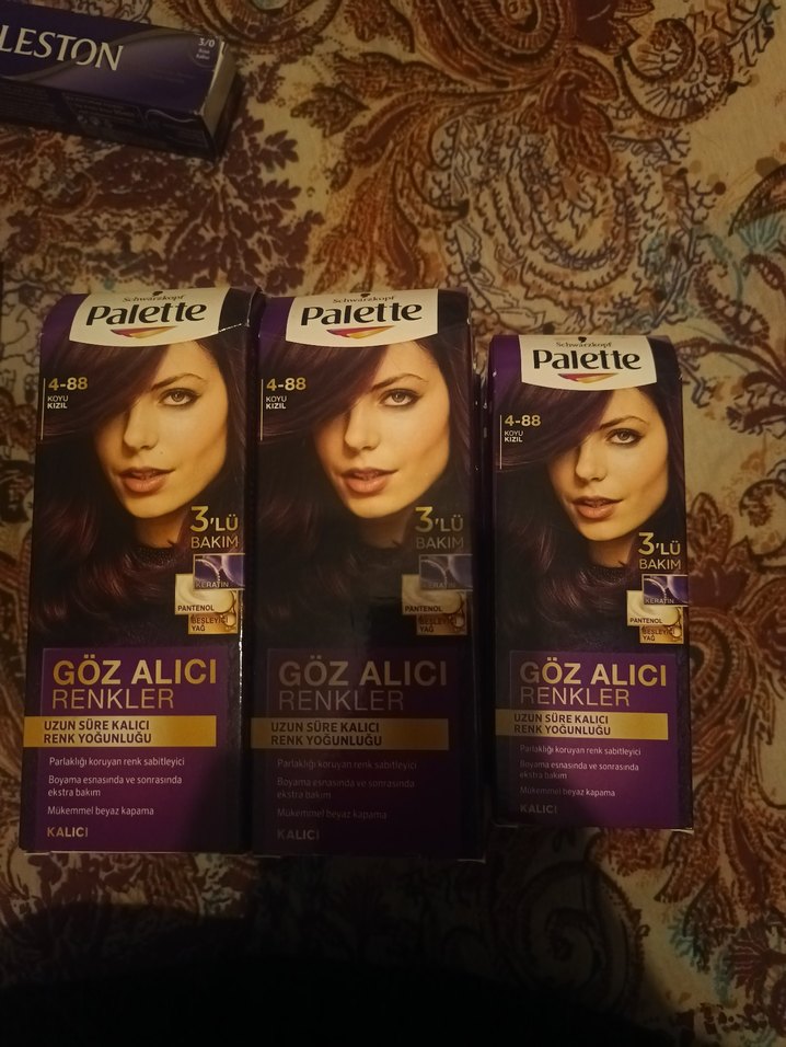 Palette Kalıcı Saç Boyası 4-88 Koyu Kızıl - Görsel 2