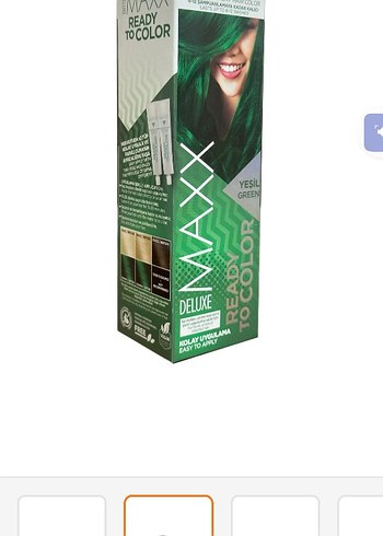 Maxx Deluxe Yeşil Kalıcı Saç Boyası - Görsel 2