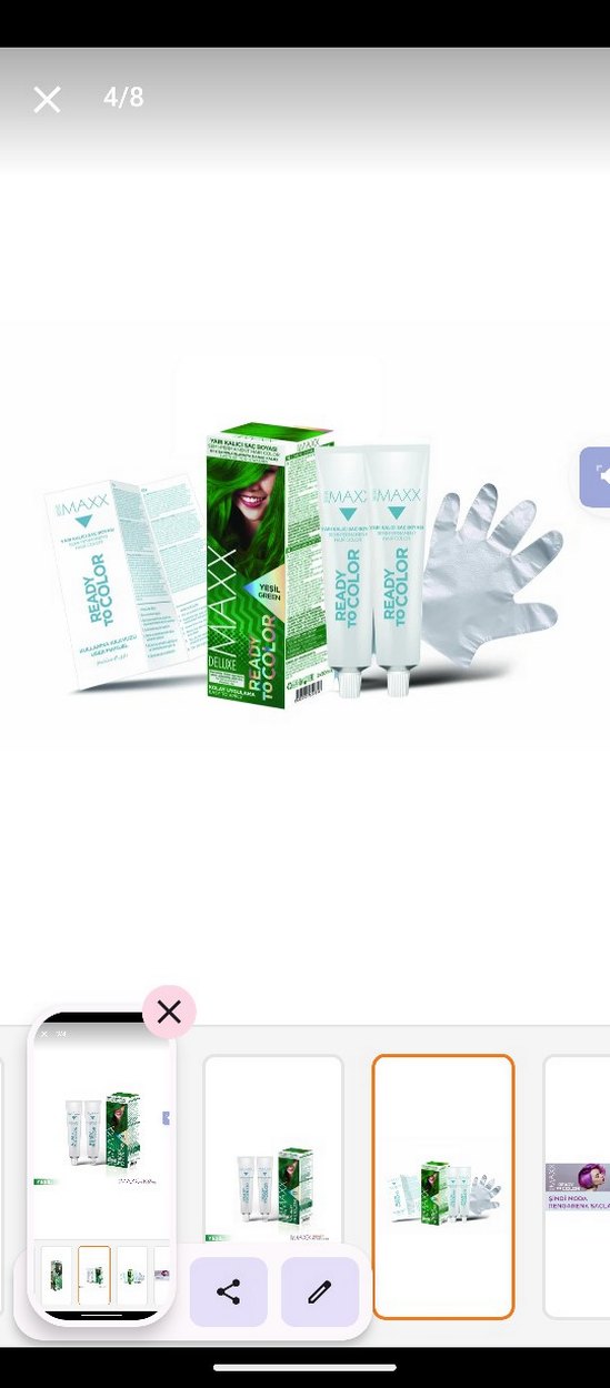 Maxx Deluxe Yeşil Kalıcı Saç Boyası - Görsel 4