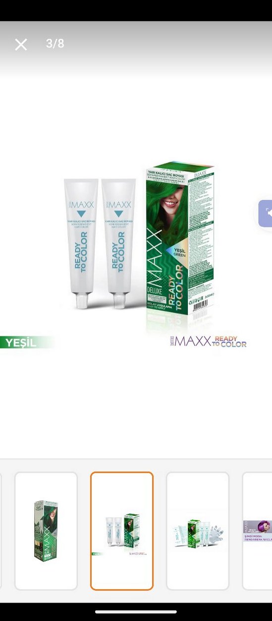 Maxx Deluxe Yeşil Kalıcı Saç Boyası - Görsel 3