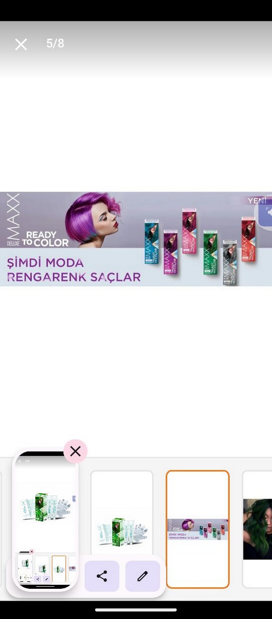 Maxx Deluxe Yeşil Kalıcı Saç Boyası - Görsel 5