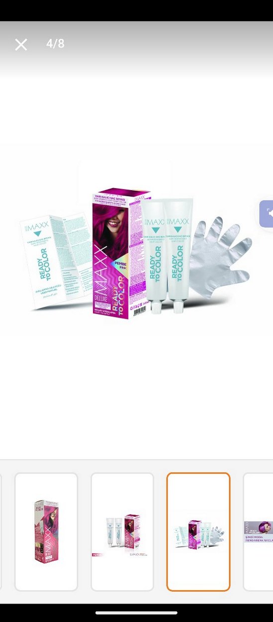 Maxx Deluxe Saç Boyası Pembe - Görsel 3