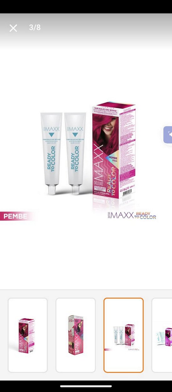 Maxx Deluxe Saç Boyası Pembe - Görsel 2
