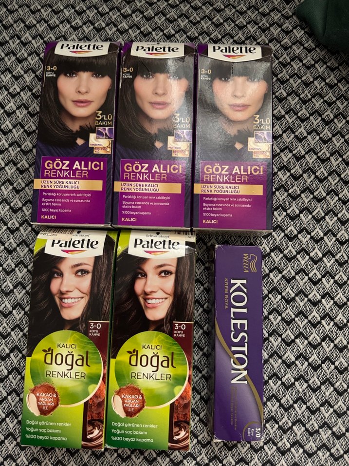 Palette ve Koleston Kalıcı Saç Boyaları 3-0 Koyu Kahve - Görsel 5